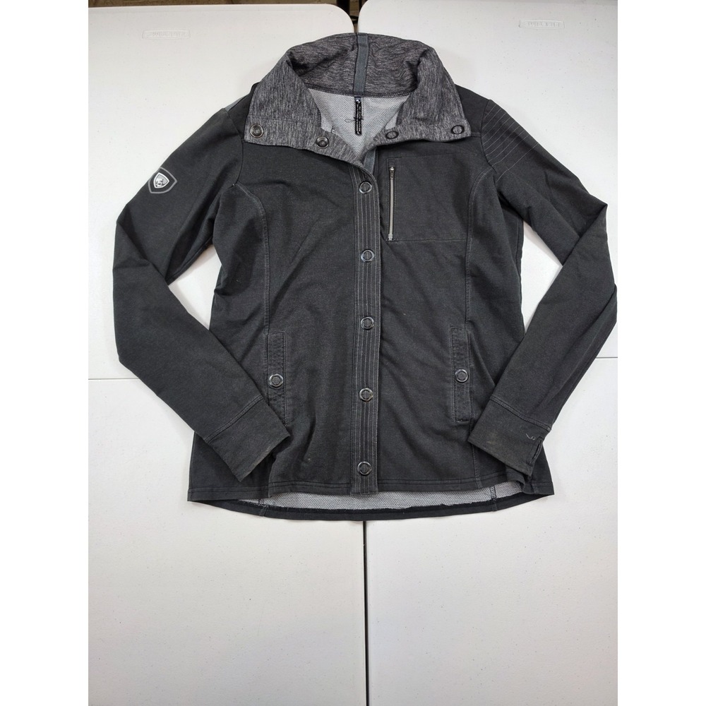 Kuhl's Women Krush Snap Jacket Black Performance Stretch Size L